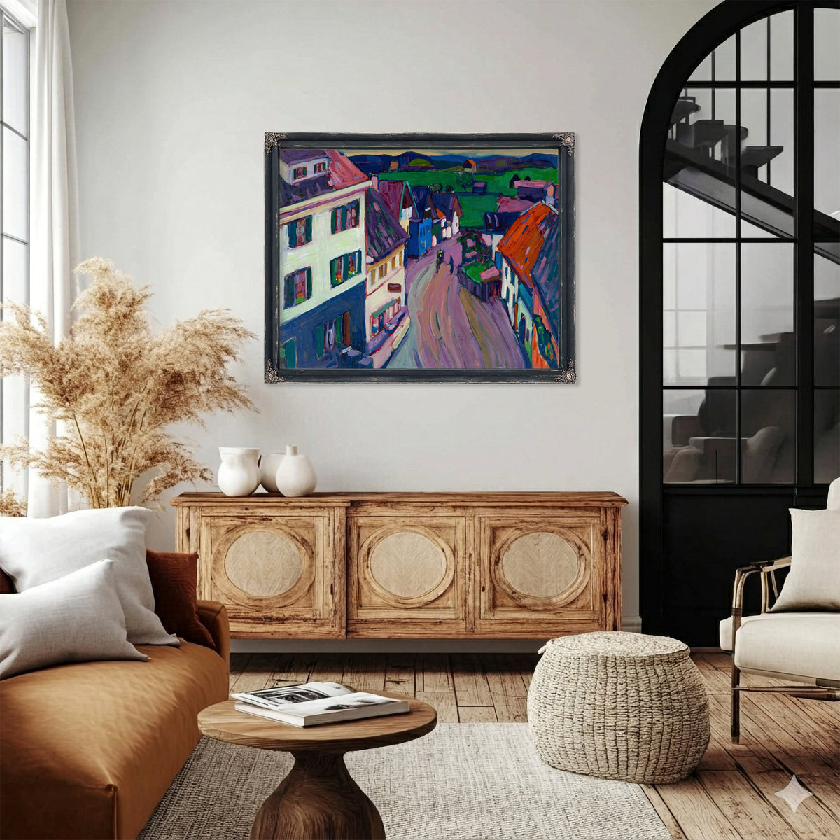 Murnau View the Window the Griesbrau By Wassily Kandinsky