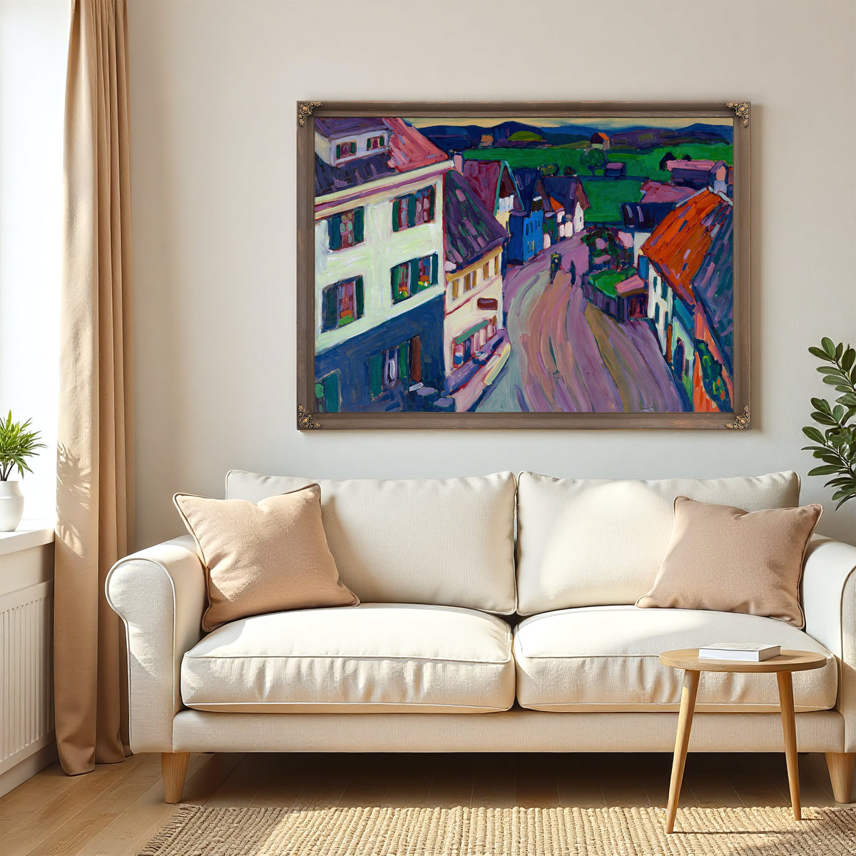 Murnau View the Window the Griesbrau By Wassily Kandinsky