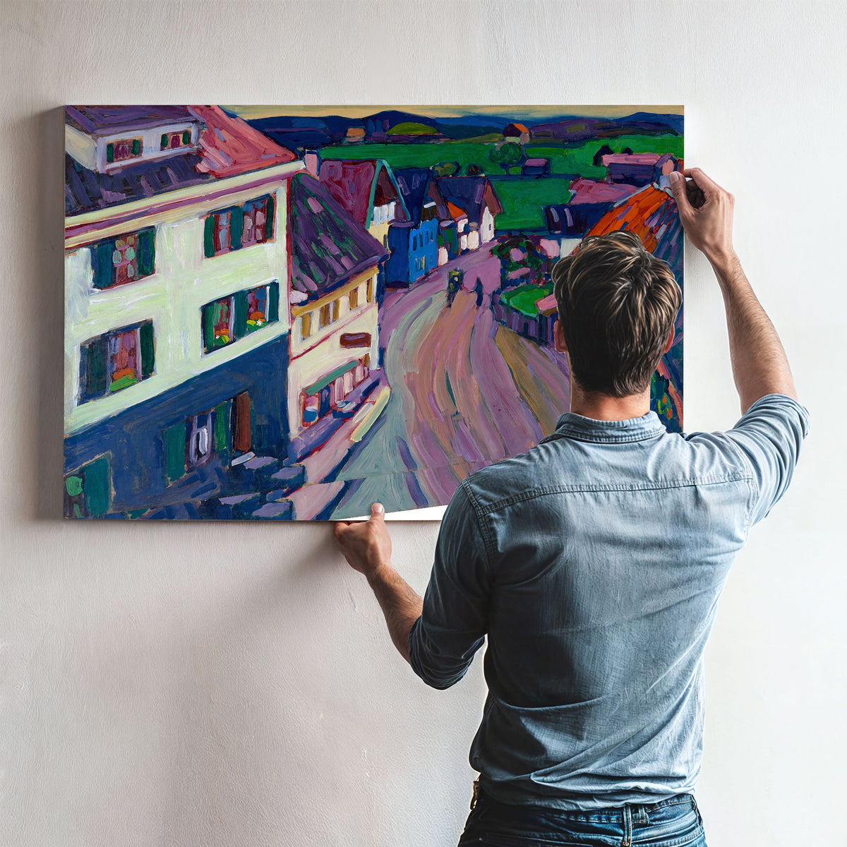 Murnau View the Window the Griesbrau By Wassily Kandinsky