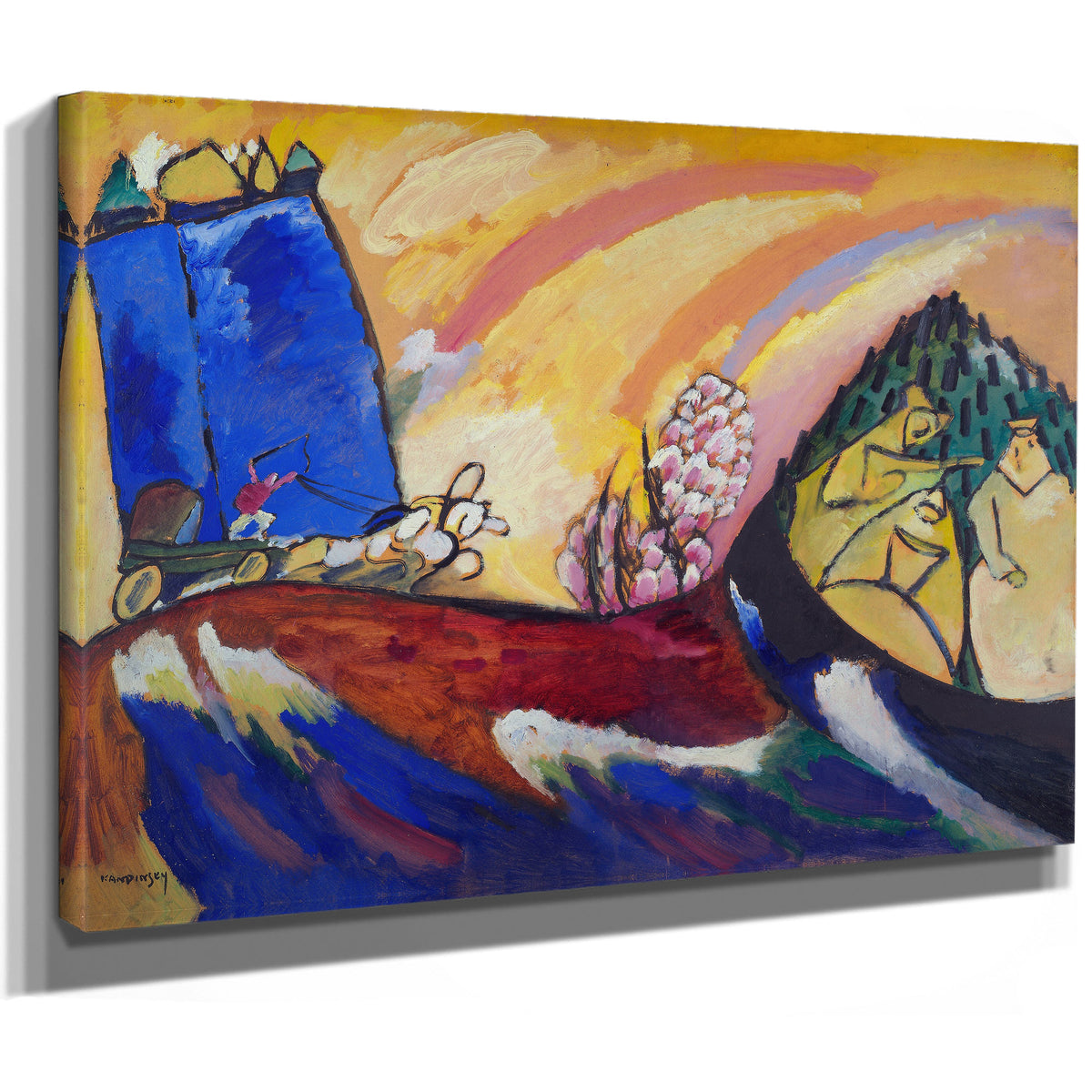 Painting Troika 1911 By Wassily Kandinsky