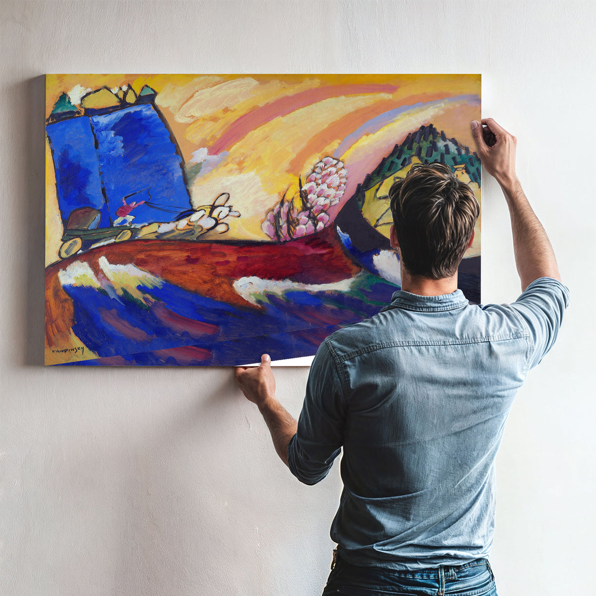 Painting Troika 1911 By Wassily Kandinsky