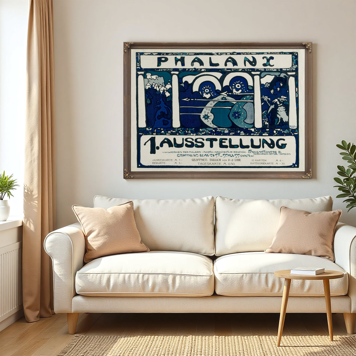 Plakat Fur Die Erste Ausstellung der 02 By Wassily Kandinsky