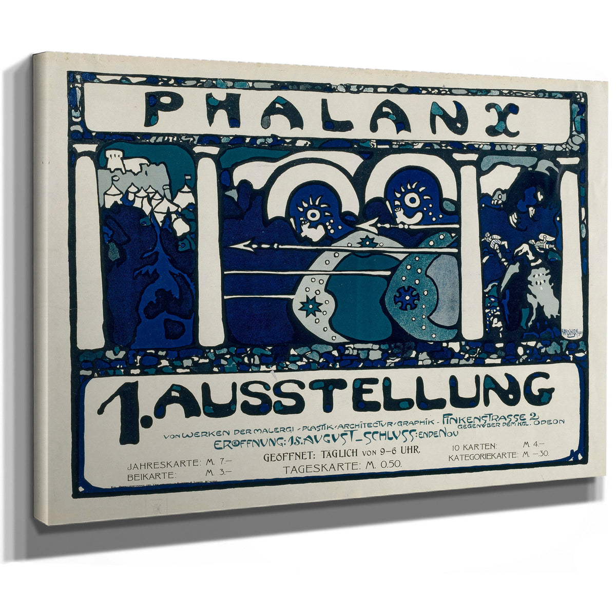 Plakat Fur Die Erste Ausstellung der 02 By Wassily Kandinsky