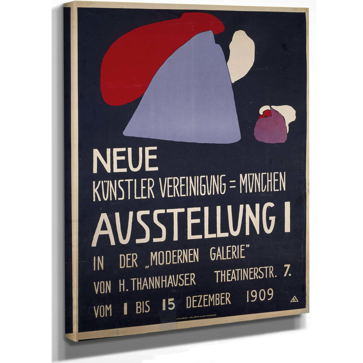 Plakat Fur Die Erste Ausstellung der By Wassily Kandinsky