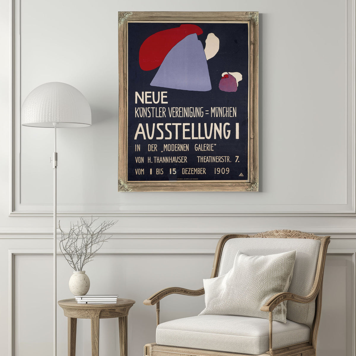 Plakat Fur Die Erste Ausstellung der By Wassily Kandinsky