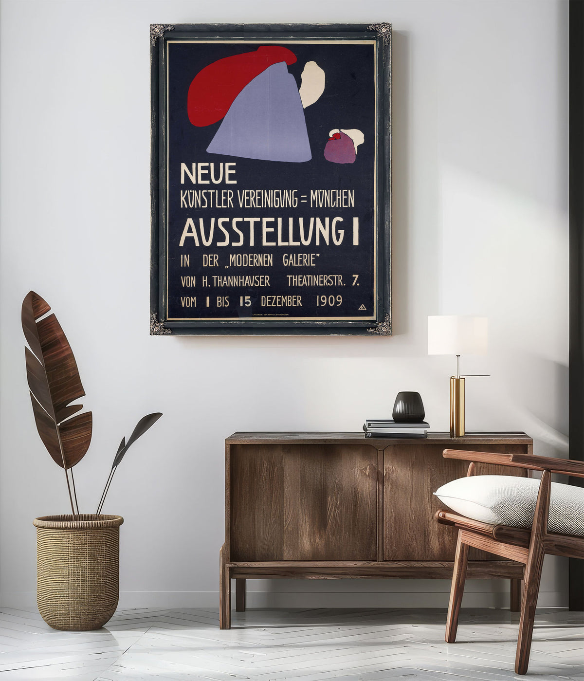 Plakat Fur Die Erste Ausstellung der By Wassily Kandinsky