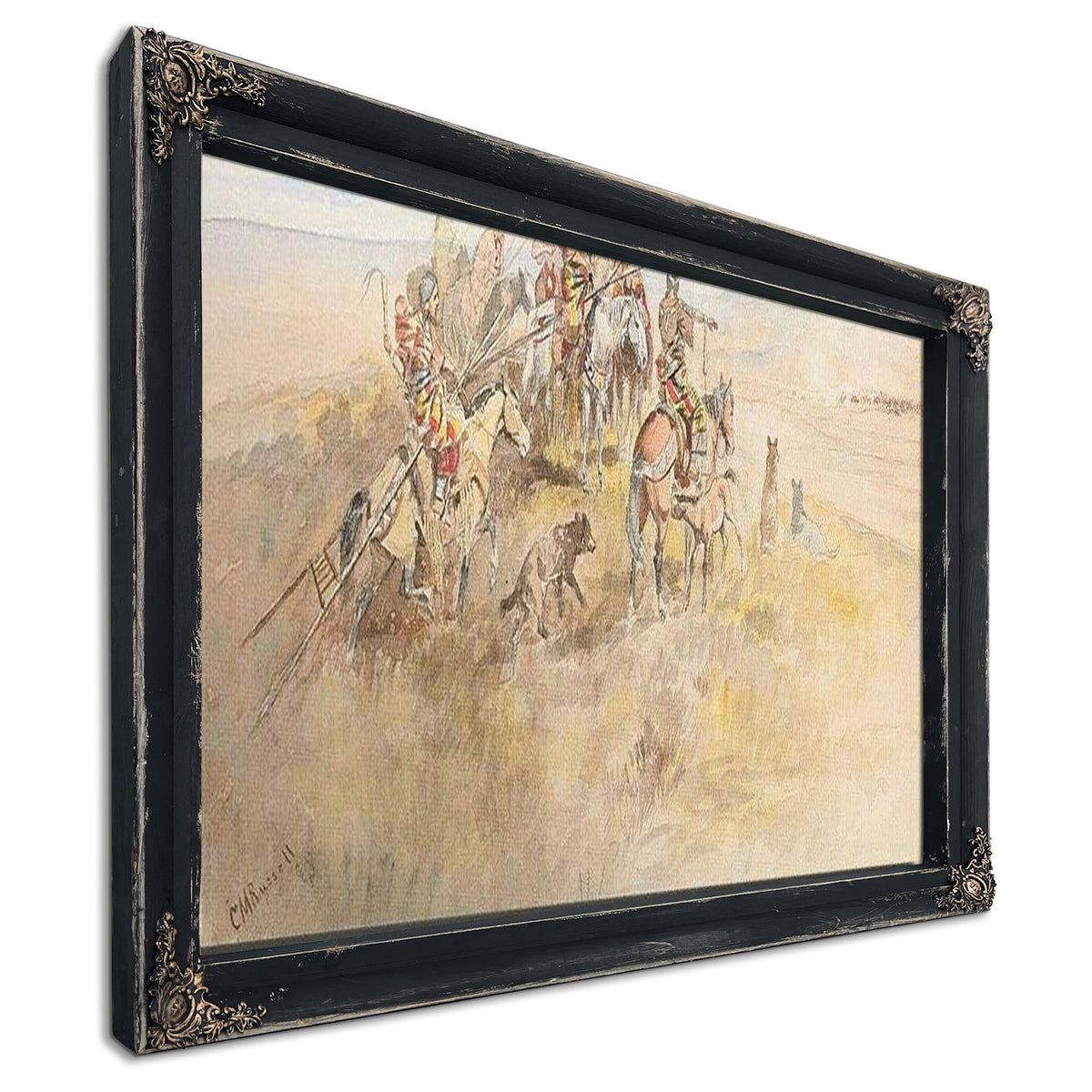 Watching The Buff By Charles Marion Russell