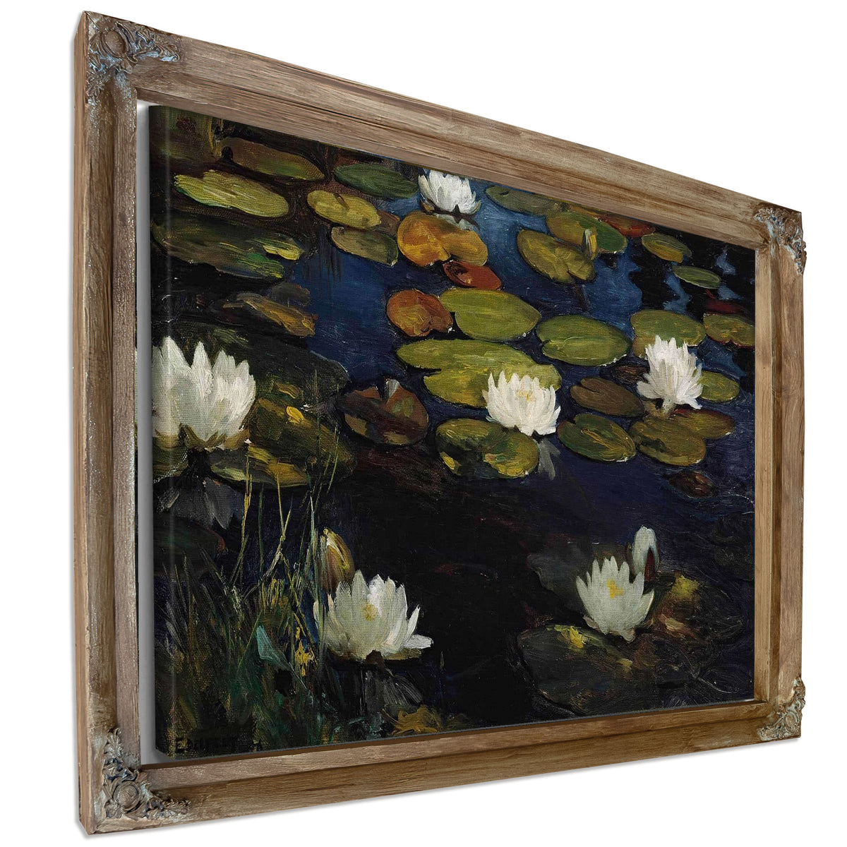Water Lilies Study For The Youth And A Mermaid By Albert Edelfelt