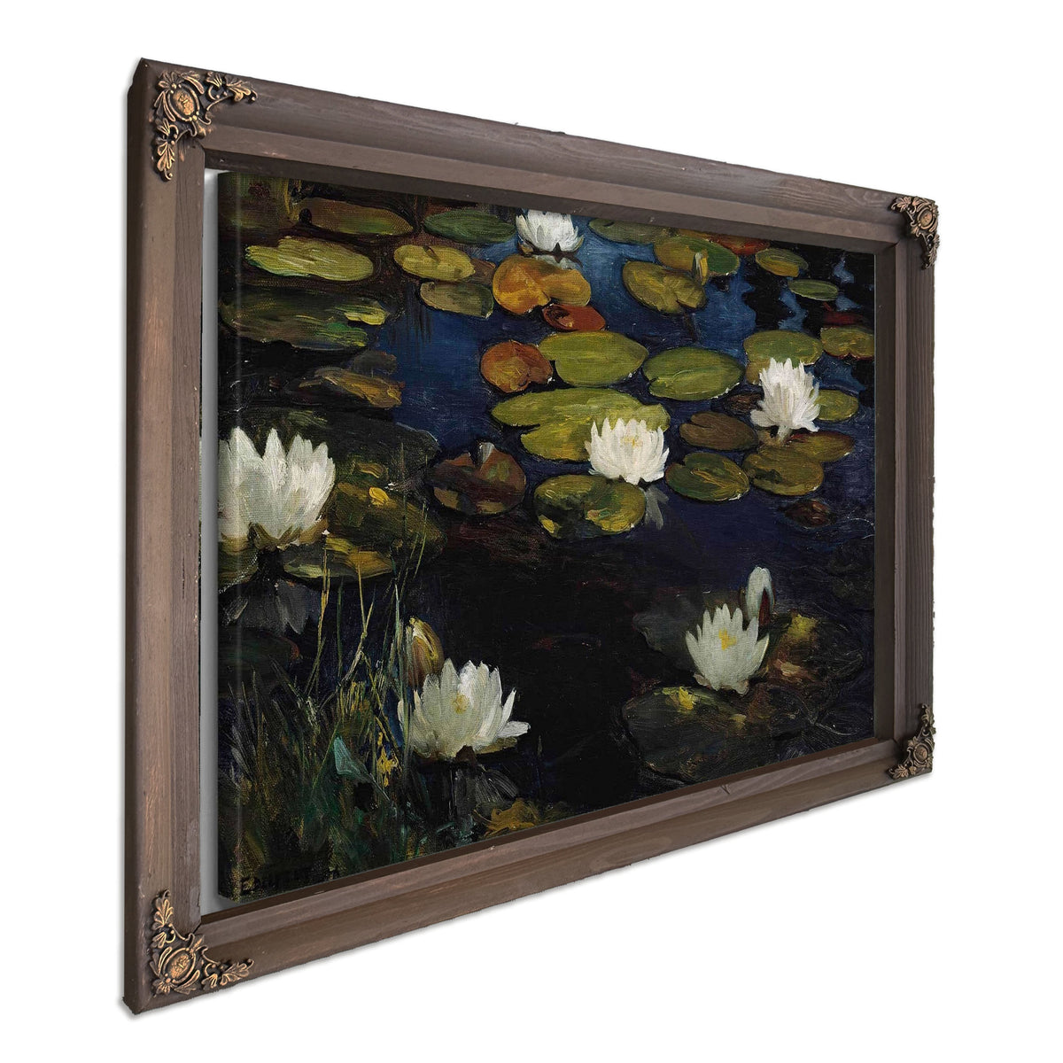 Water Lilies Study For The Youth And A Mermaid By Albert Edelfelt
