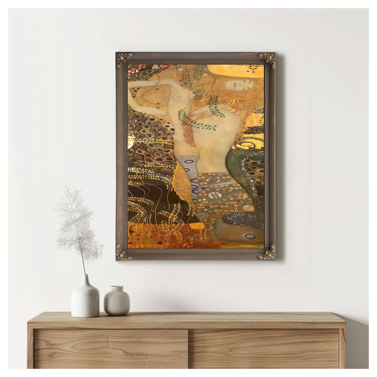 Water Snakes I by Gustav Klimt Fine Art Print.