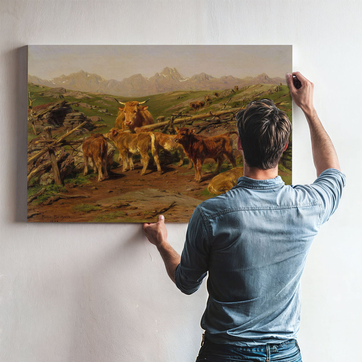 Weaning The Calves by Rosa Bonheur