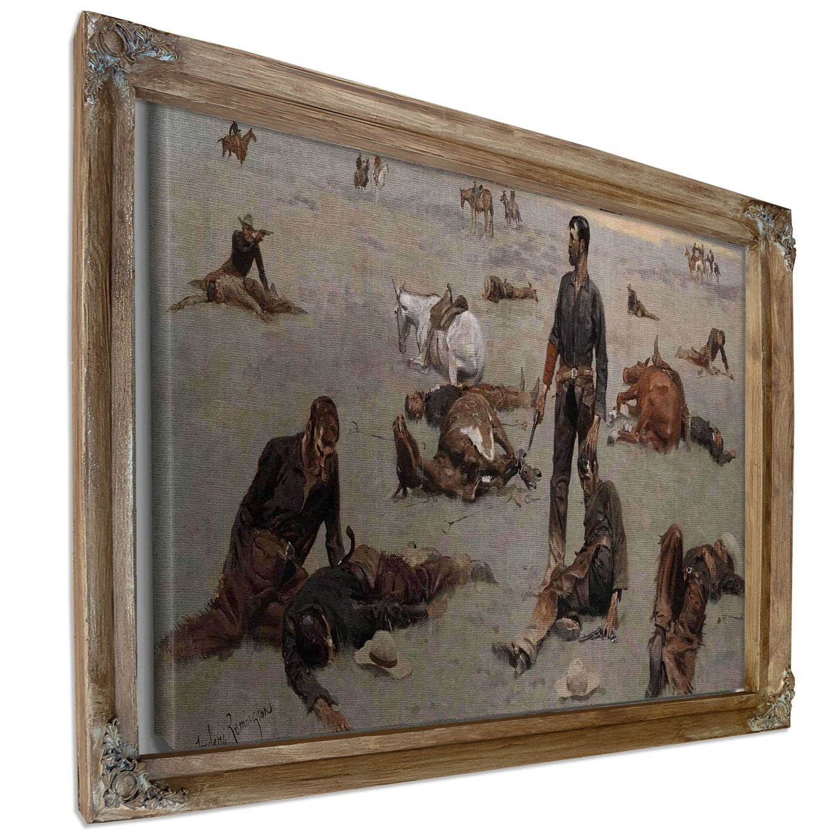 What An Unbranded Cow Has Cost by Frederic Remington