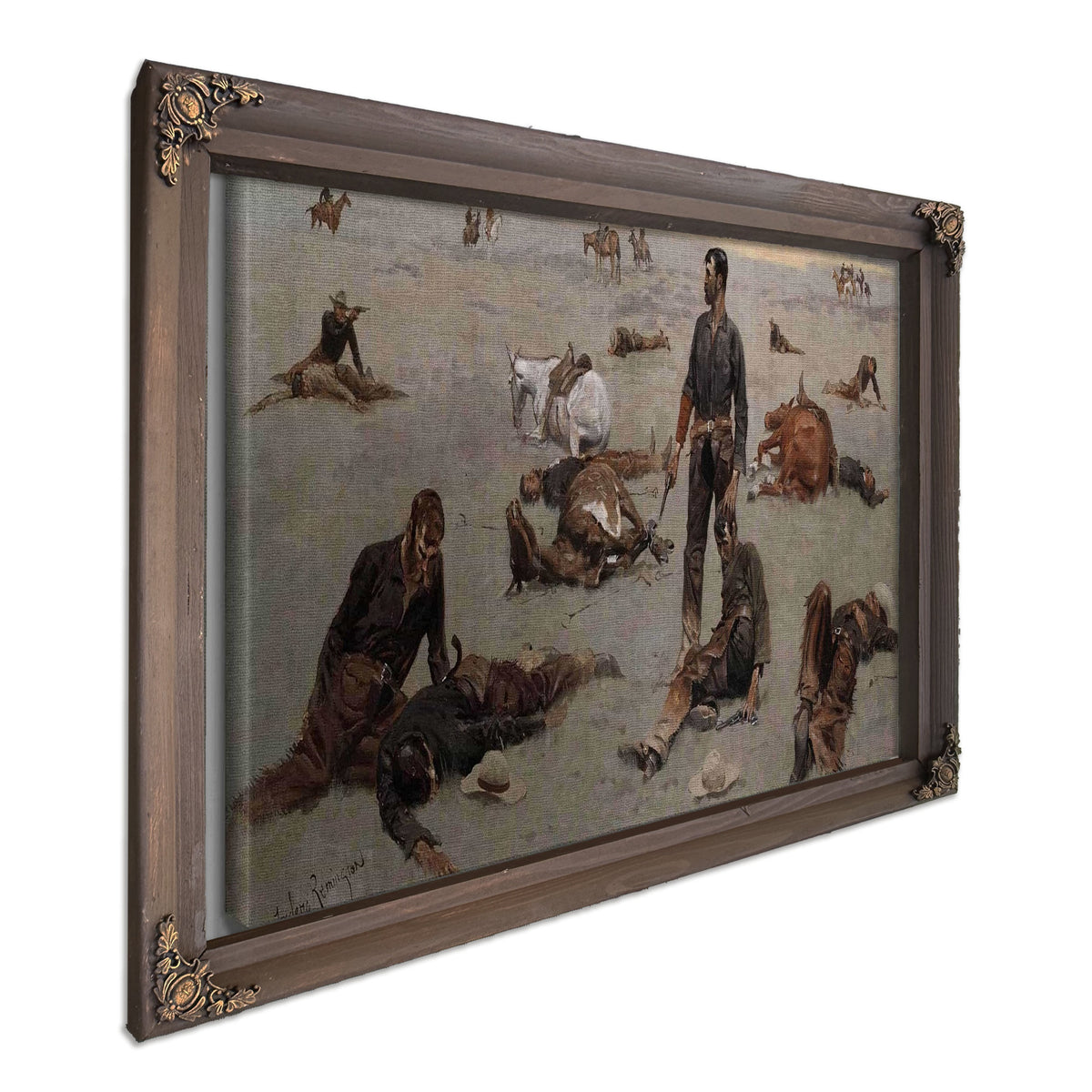 What An Unbranded Cow Has Cost by Frederic Remington