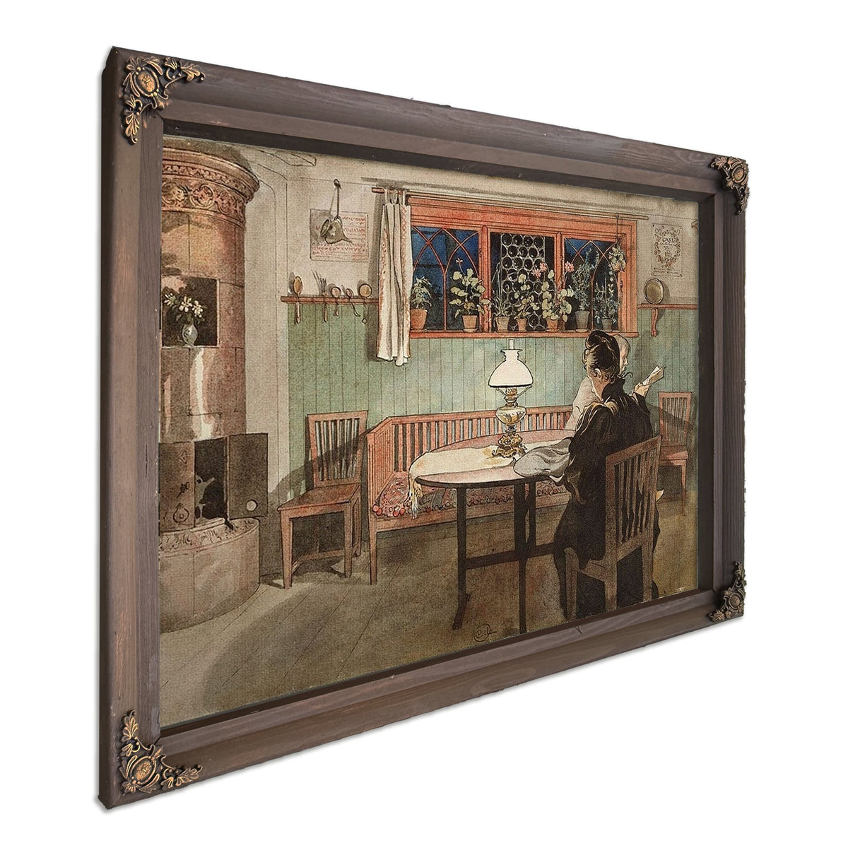 When The Children Have Gone To Bed By Carl Larsson