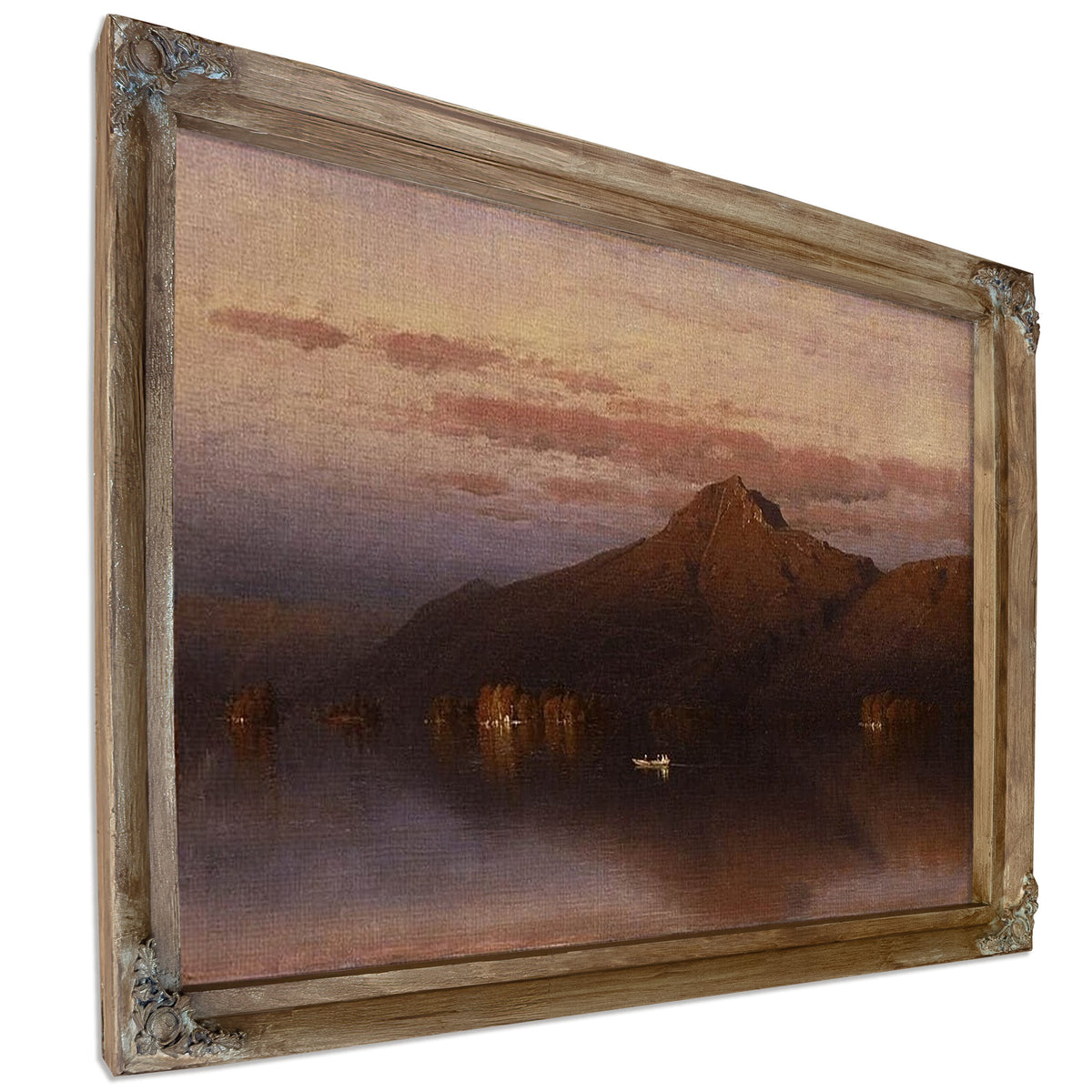 Whiteface Mountain From Lake Placid By Sanford Robinson Gifford Fine Art Print