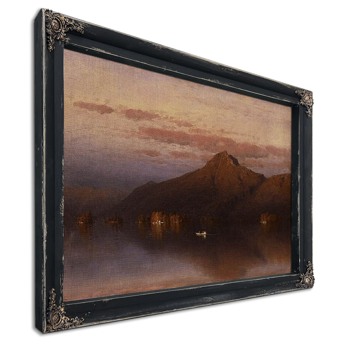 Whiteface Mountain From Lake Placid By Sanford Robinson Gifford Fine Art Print