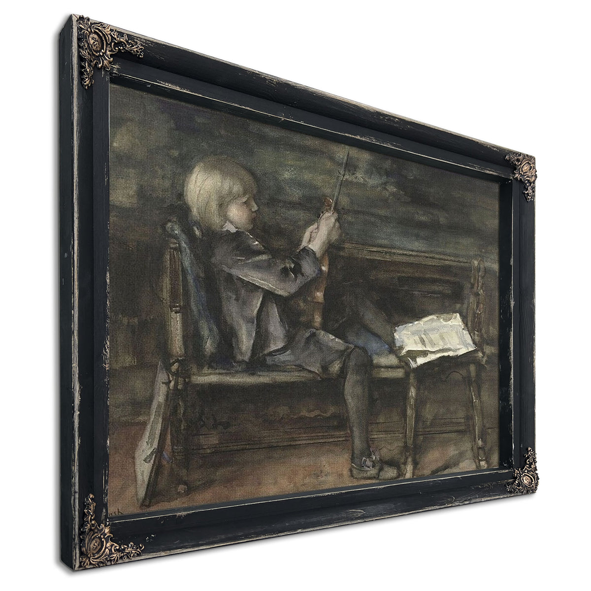 Willem With Violin 1899 By Matthijs Maris