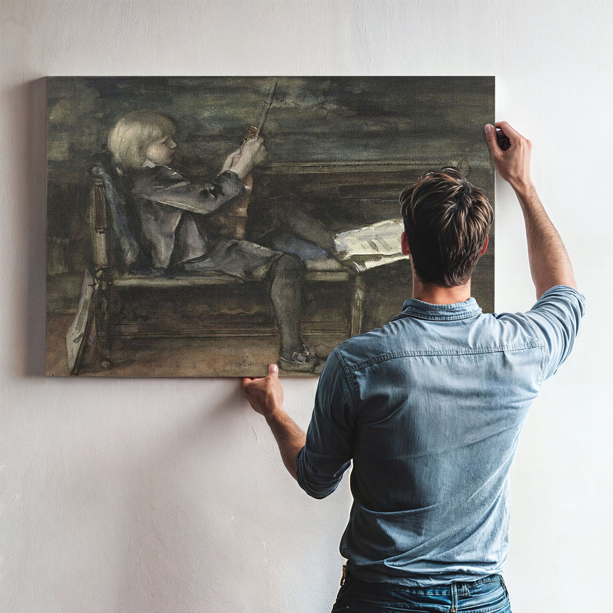 Willem With Violin 1899 By Matthijs Maris