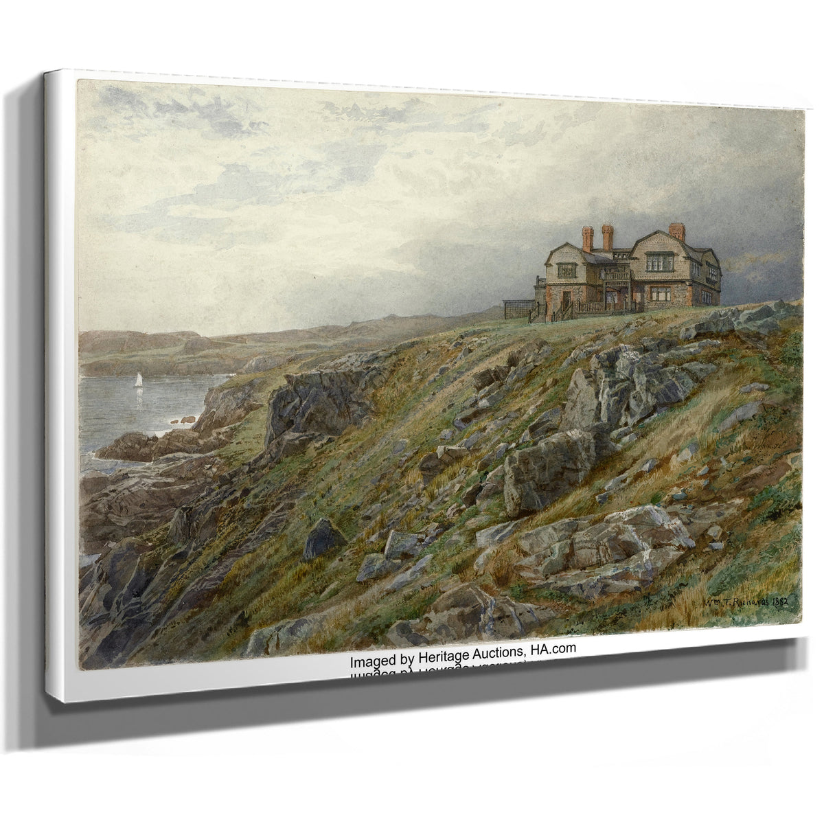 Graycliff Artist S Home Newport Rhode By William Trost Richards