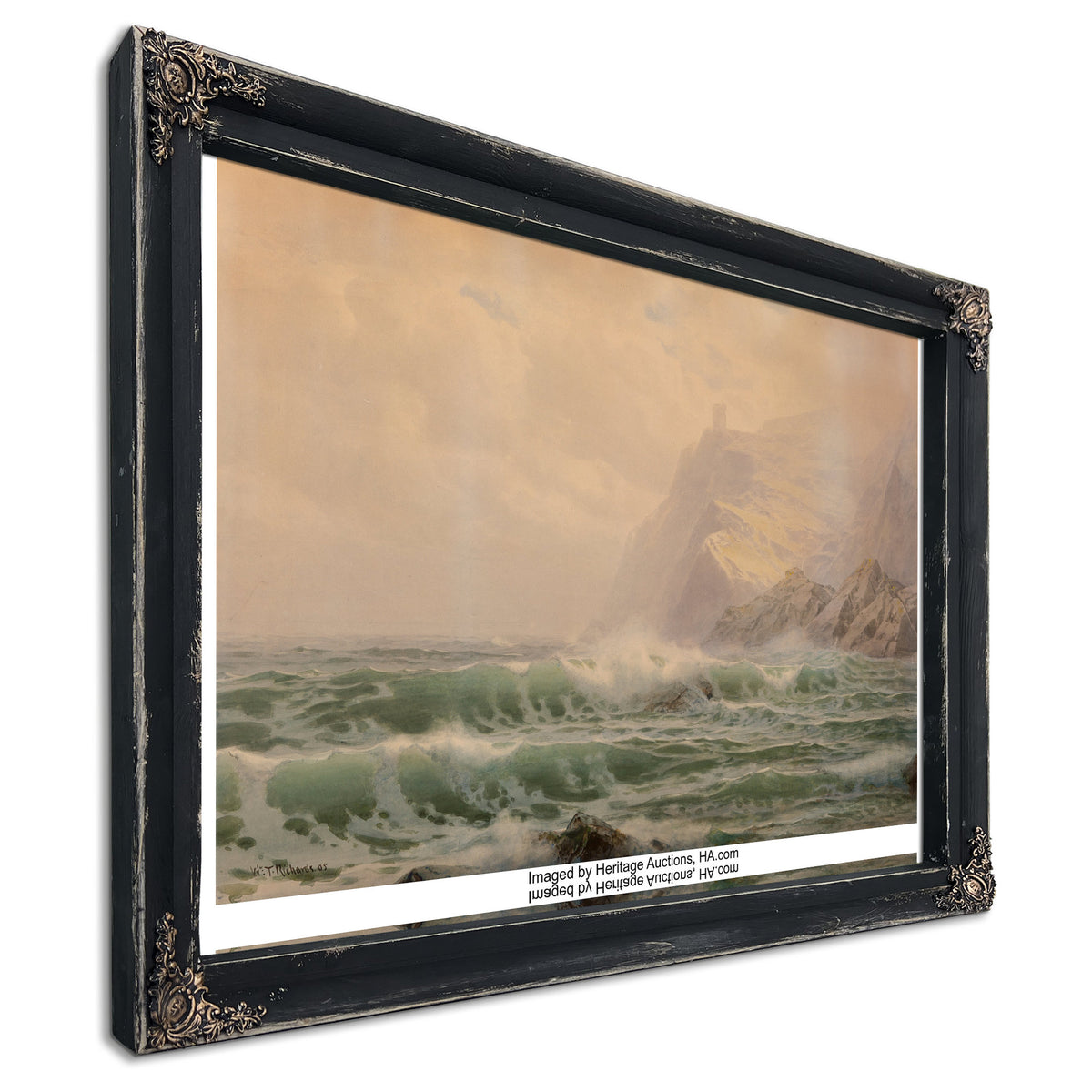 Off Cornish Coast Sea Rock Mist 1905 By William Trost Richards