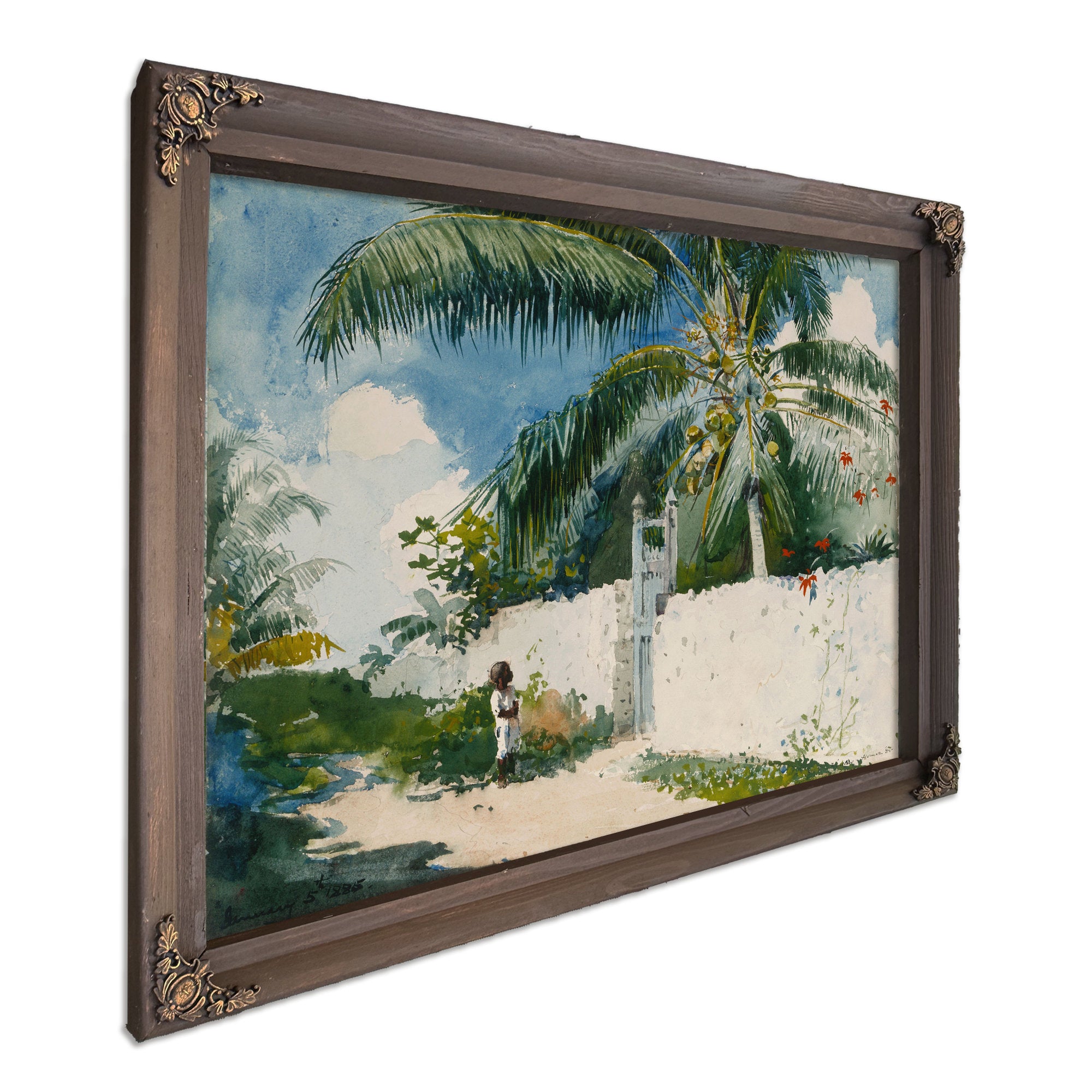 A Garden Nassau 1885 By Winslow Homer