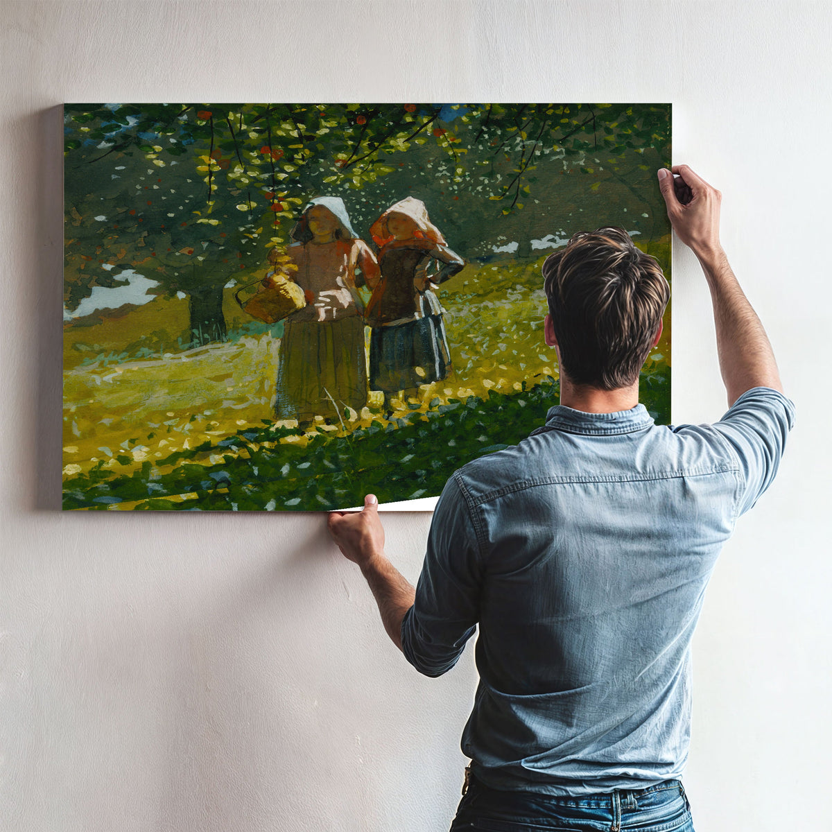 Apple Picking 1878 By Winslow Homer
