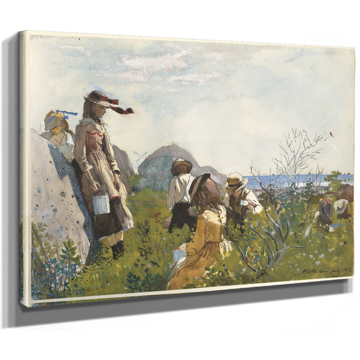 Berry Pickers 1873 By Winslow Homer