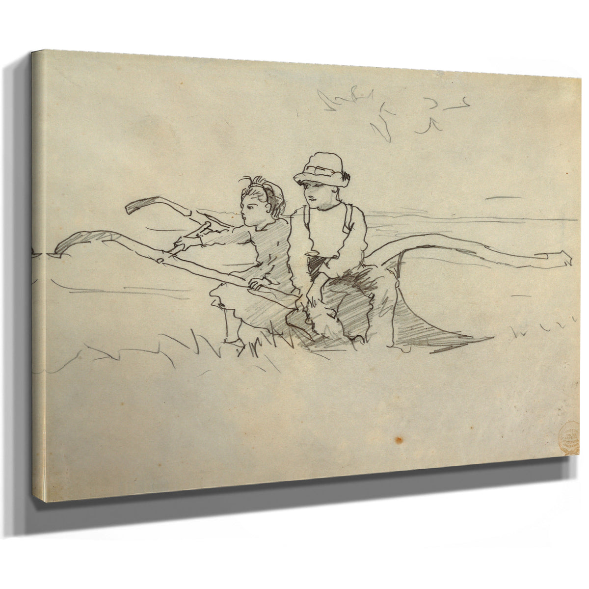 Boy Girl a Plow 1879 By Winslow Homer