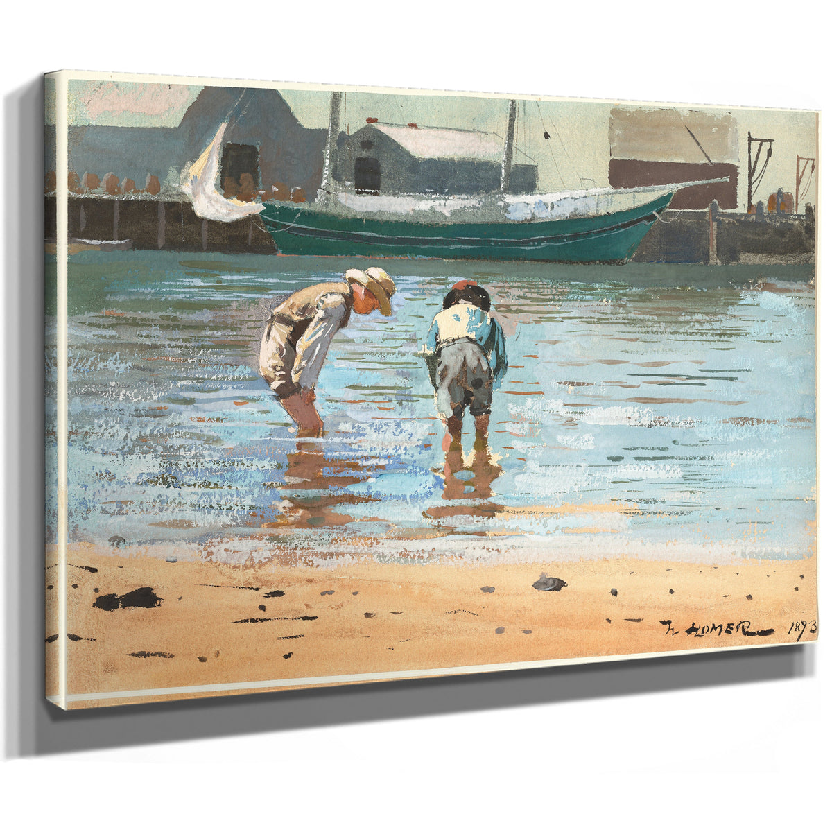 Boys Wading 1873 By Winslow Homer