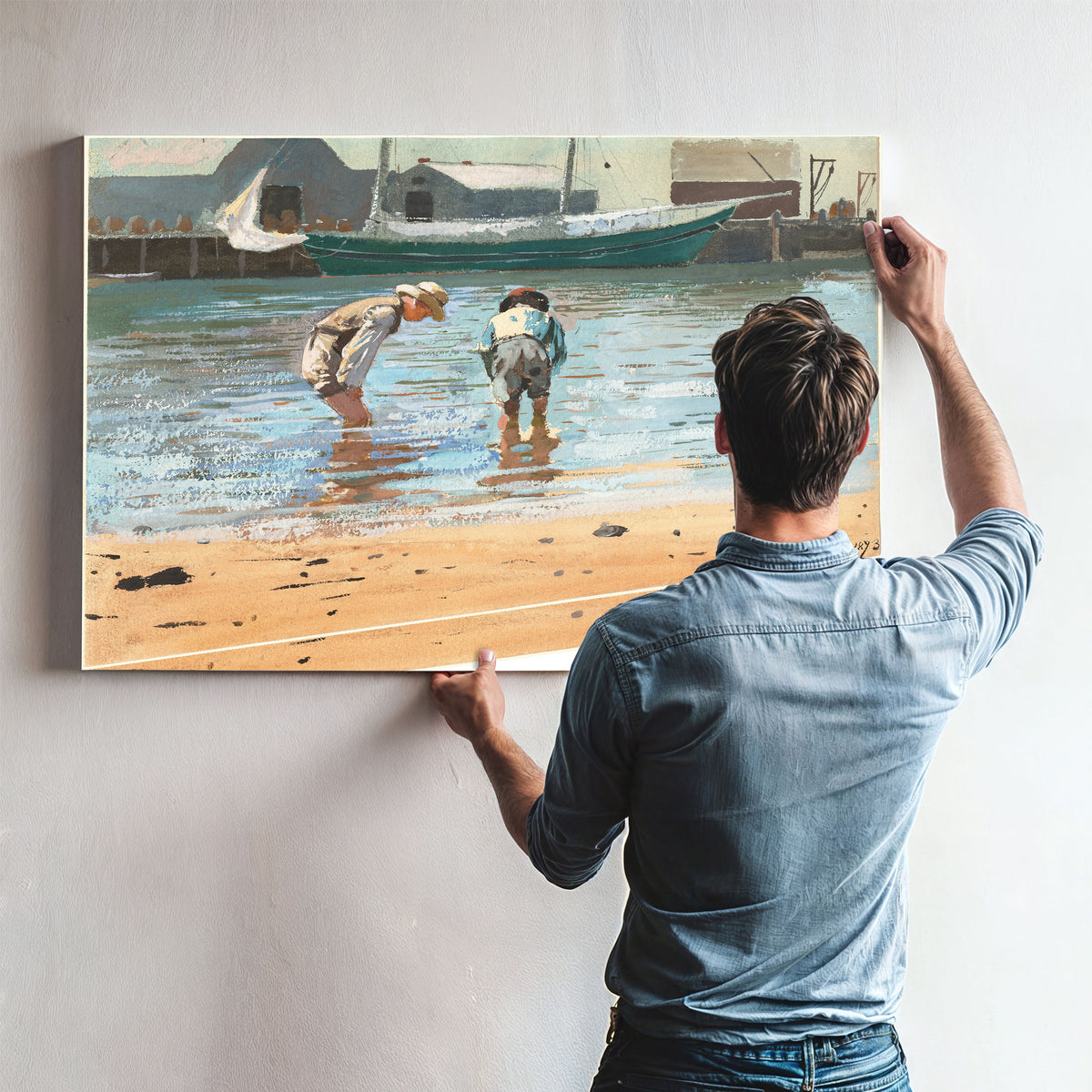 Boys Wading 1873 By Winslow Homer