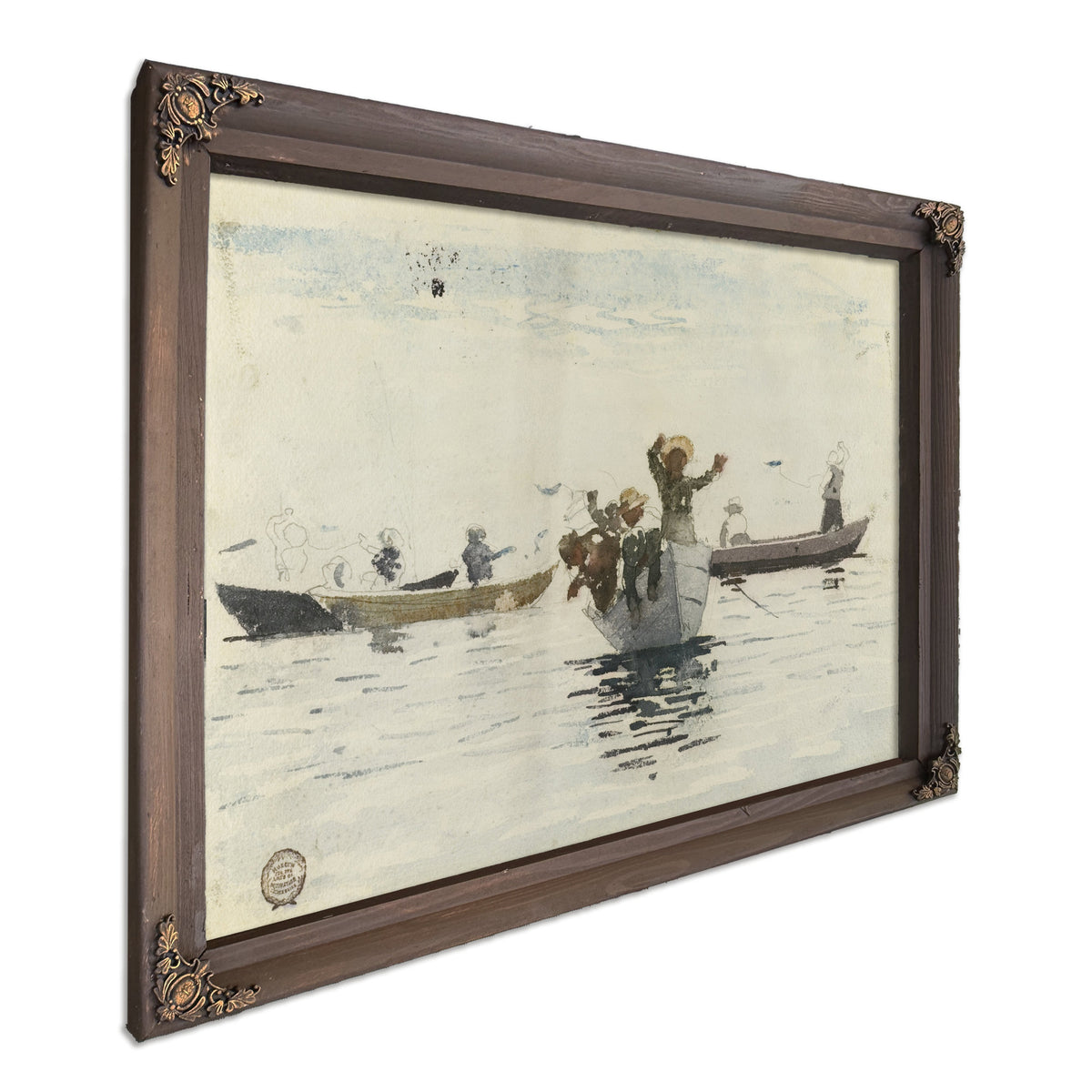 Four Rowboats Children 1880 By Winslow Homer