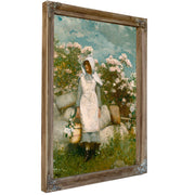 Girl Laurel 1879 By Winslow Homer