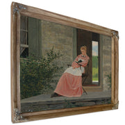 Girl Reading a Stone Porch 1872 By Winslow Homer