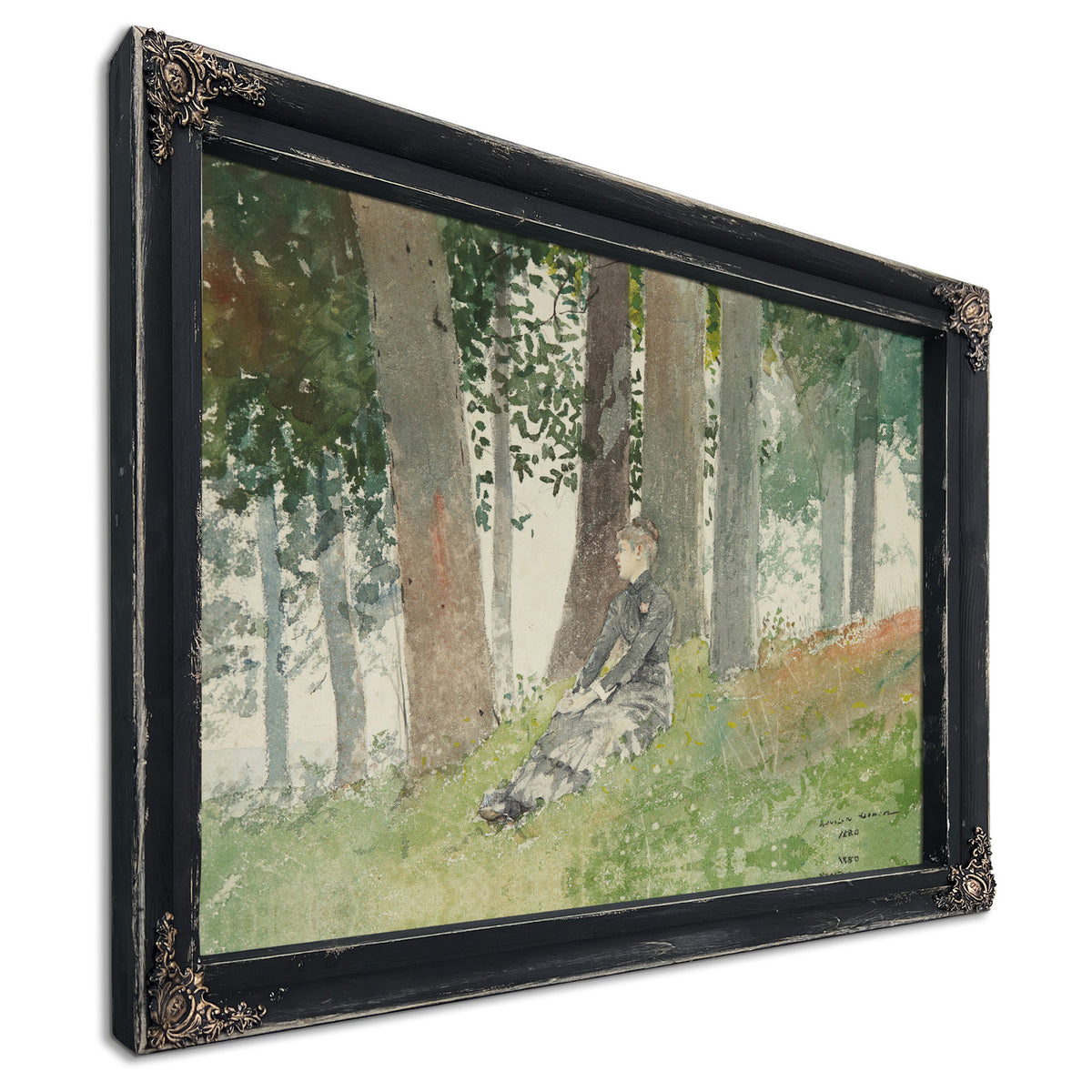 Girl Seated a Grove 1880 By Winslow Homer