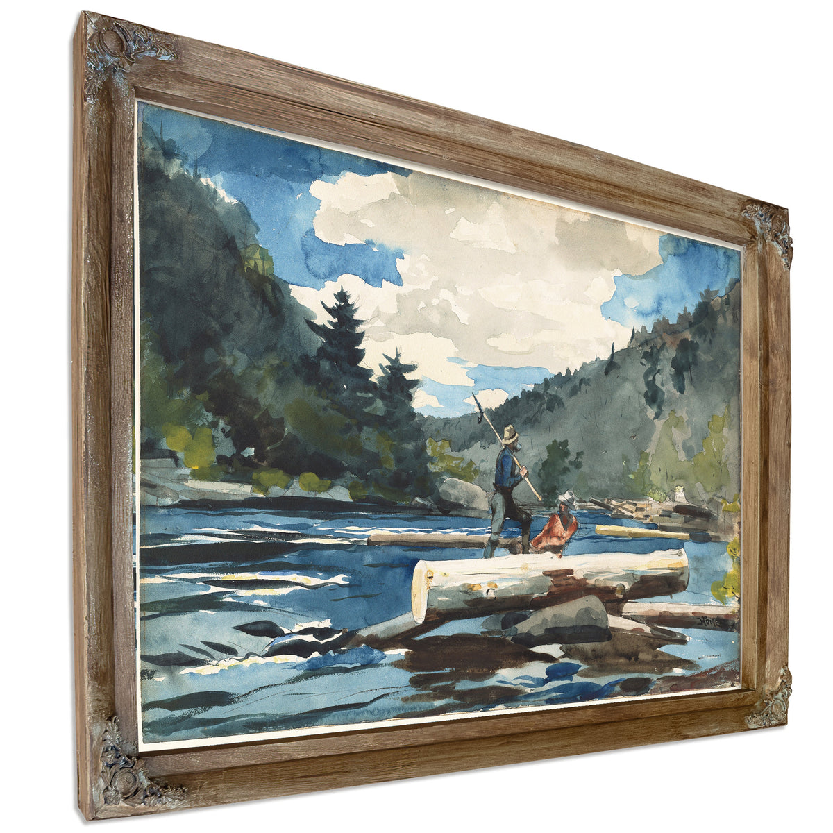 Hudson River Logging 1891 1892 By Winslow Homer