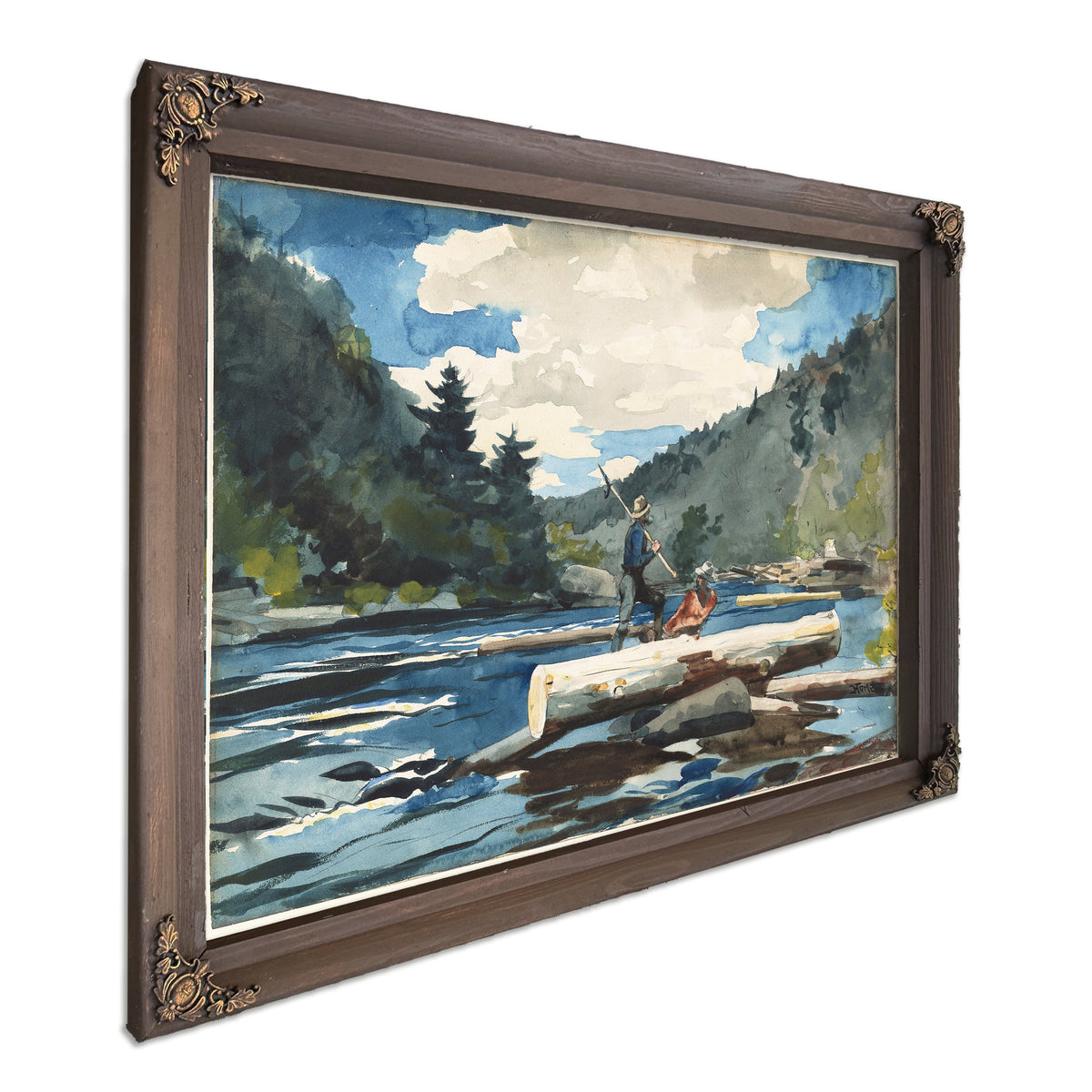 Hudson River Logging 1891 1892 By Winslow Homer
