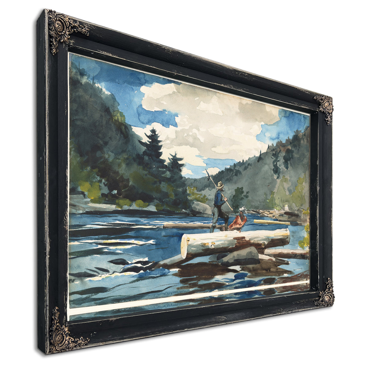 Hudson River Logging 1891 1892 By Winslow Homer