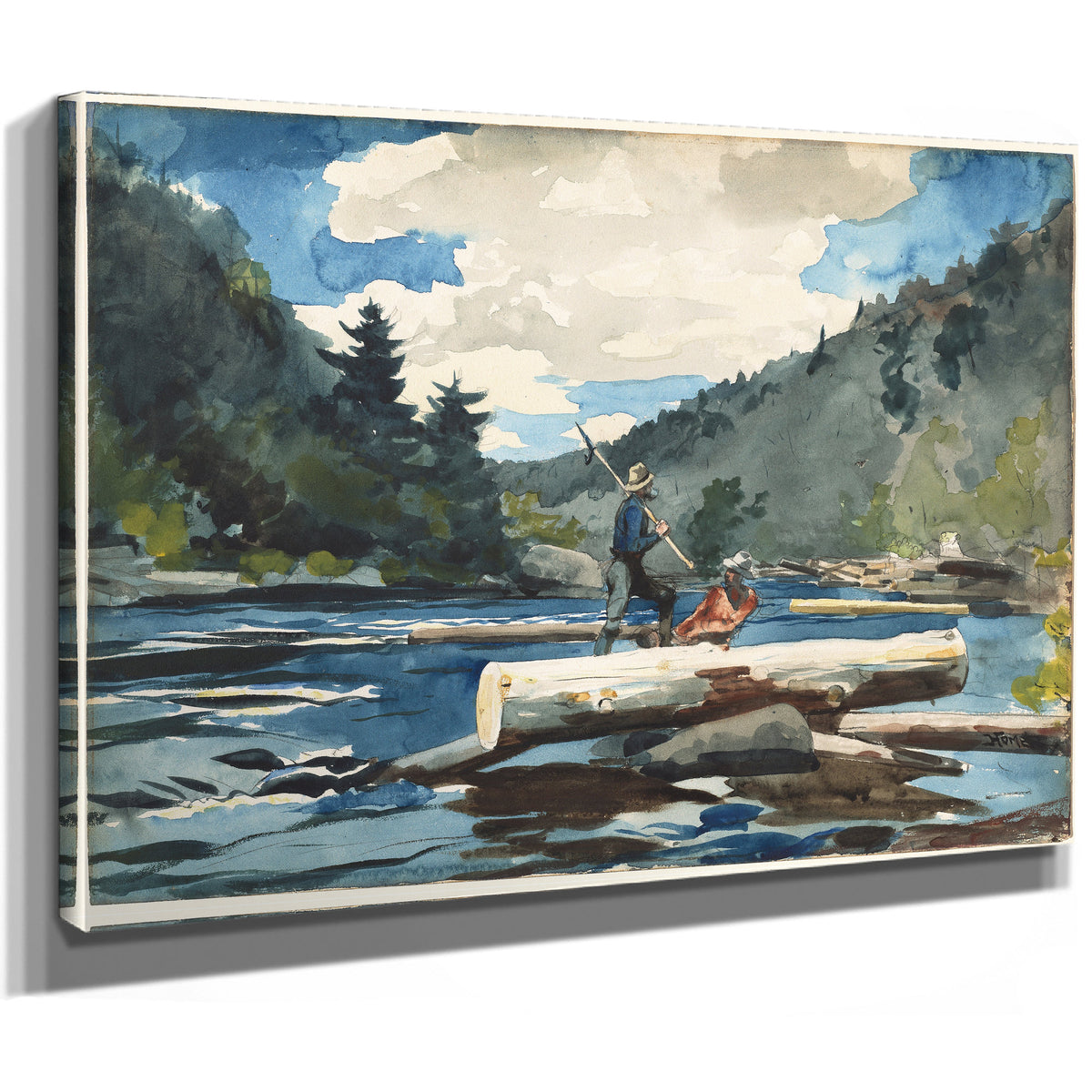 Hudson River Logging 1891 1892 By Winslow Homer