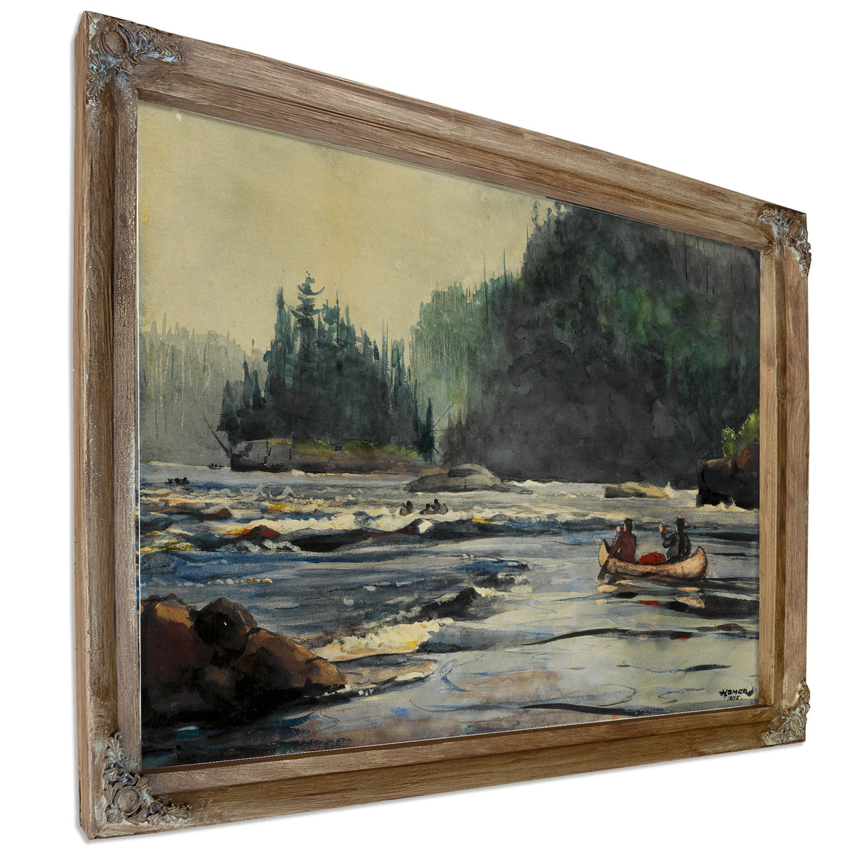 In Rapids 1895 By Winslow Homer