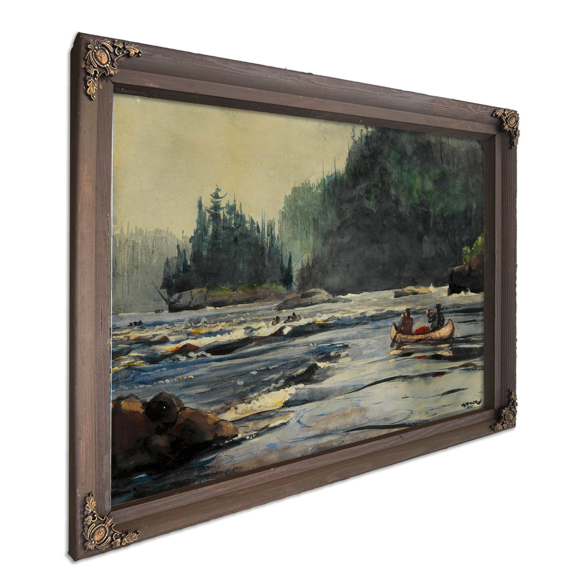 In Rapids 1895 By Winslow Homer