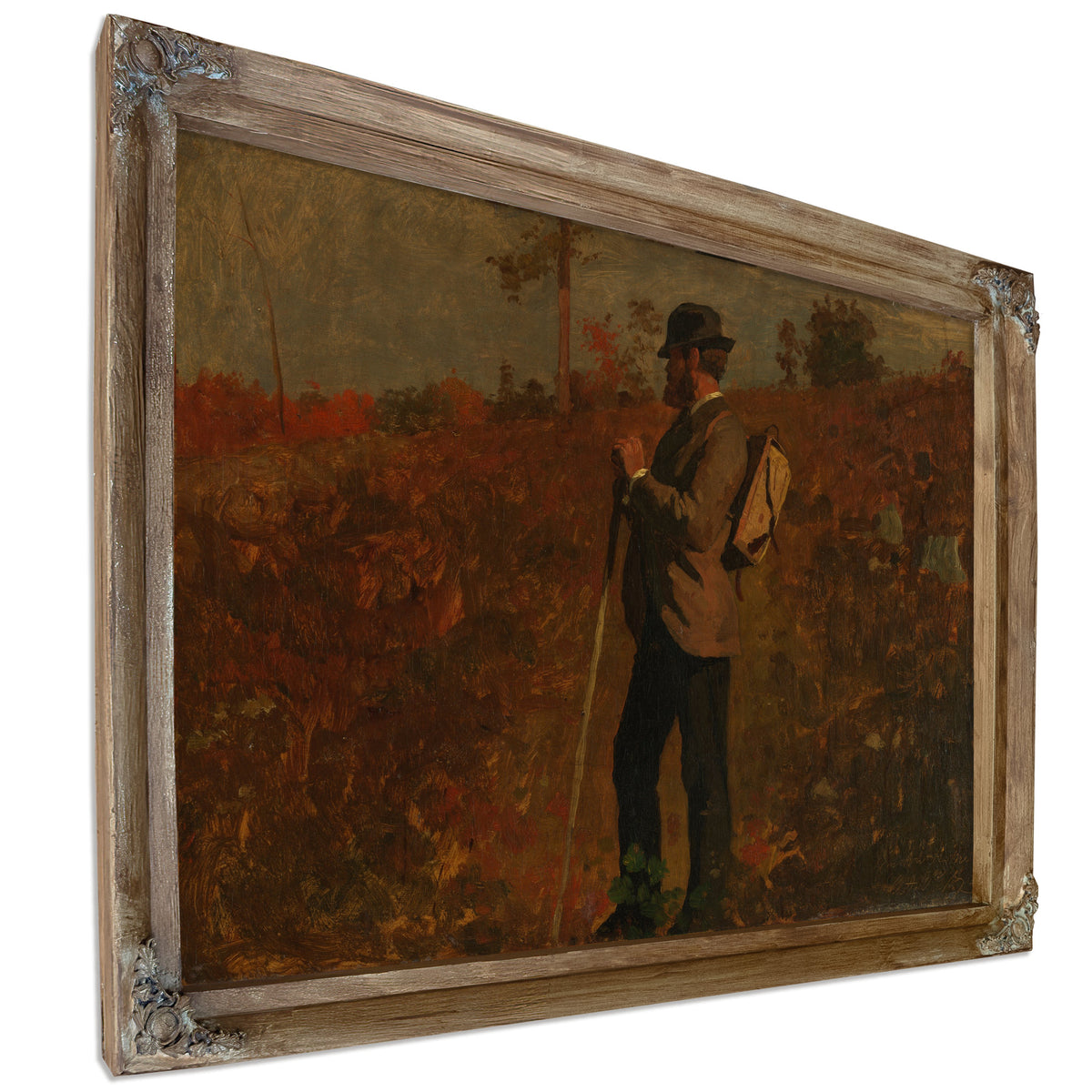 Man a Knapsack 1873 By Winslow Homer