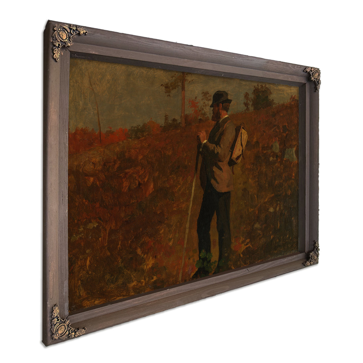 Man a Knapsack 1873 By Winslow Homer