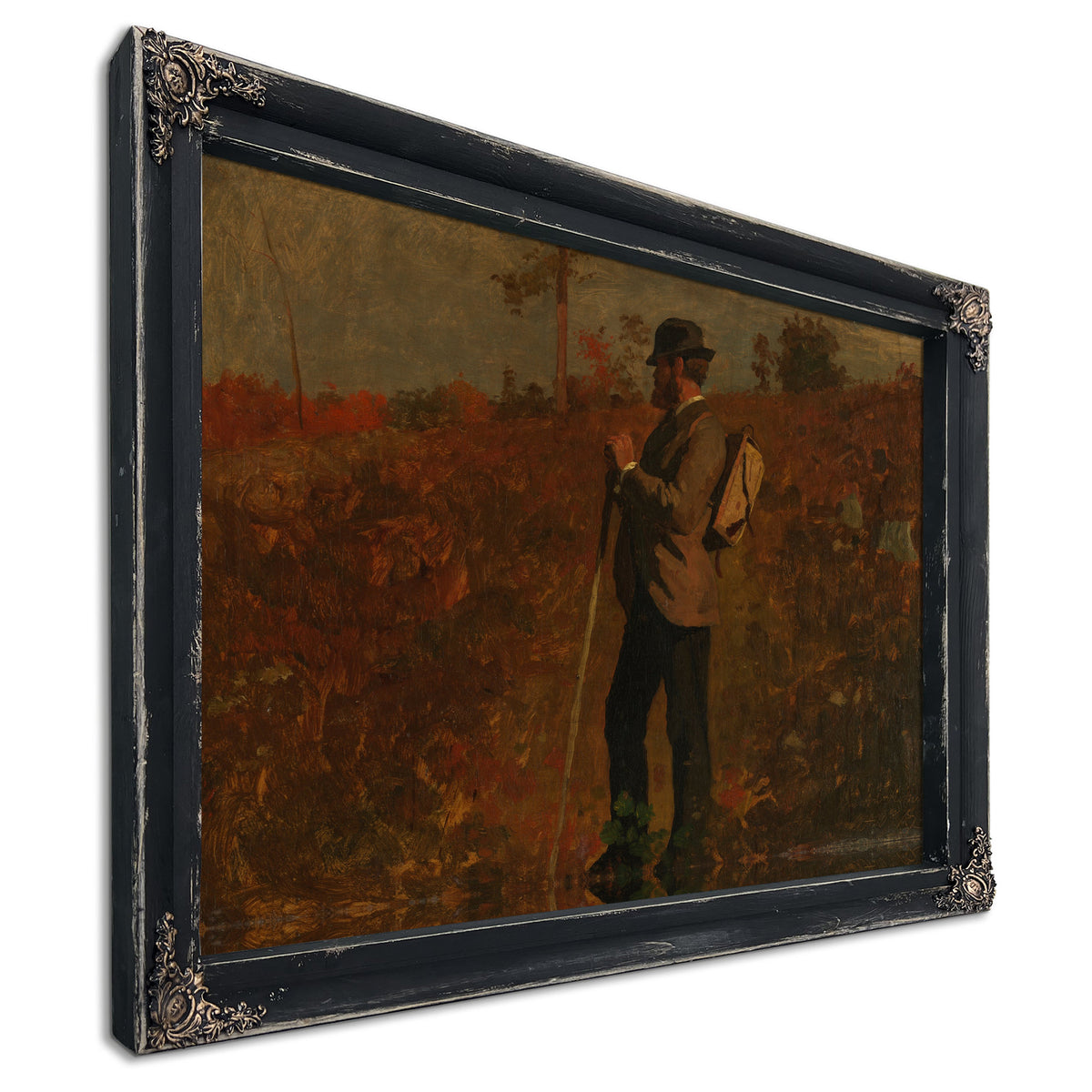 Man a Knapsack 1873 By Winslow Homer