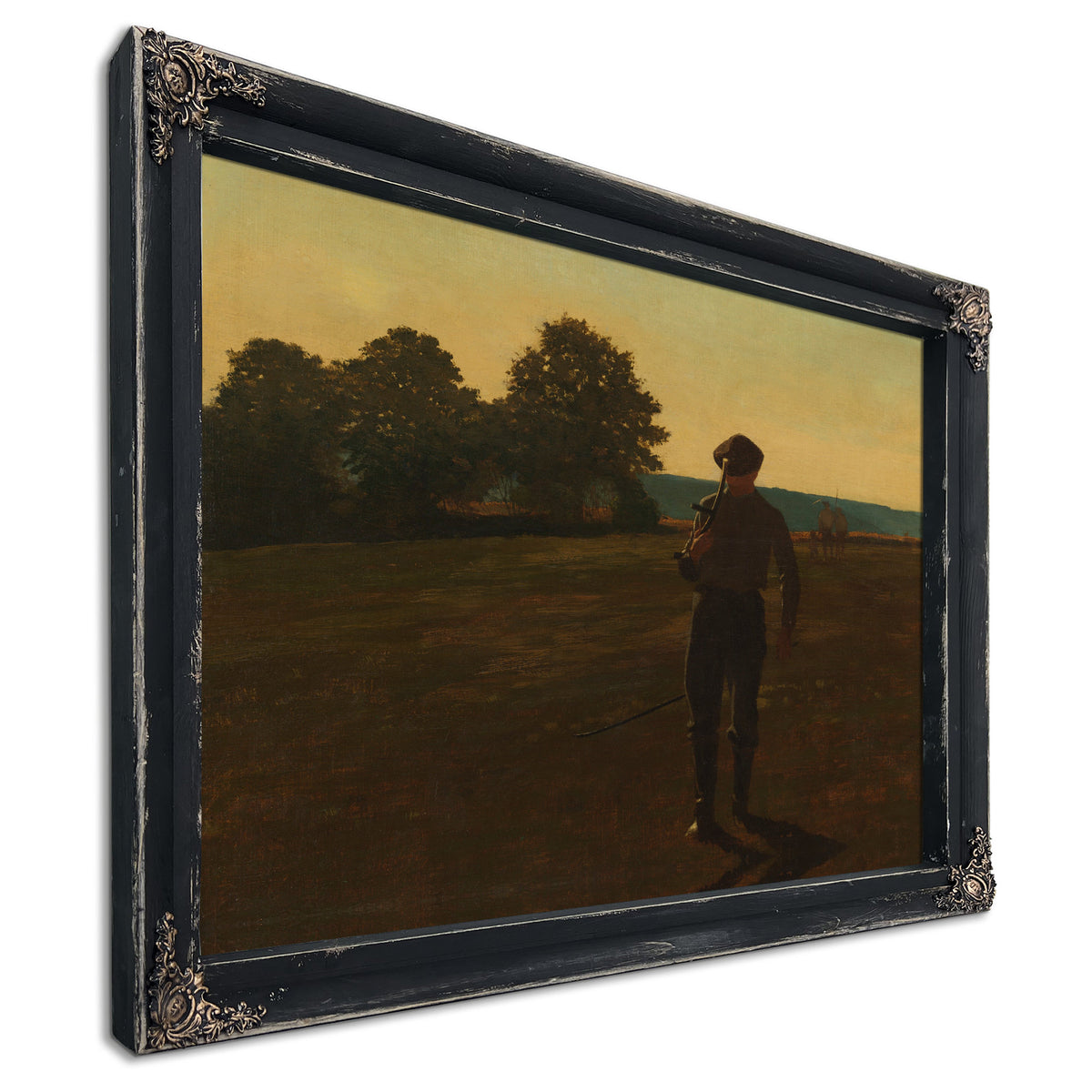 Man a Scythe Ca 1869 By Winslow Homer