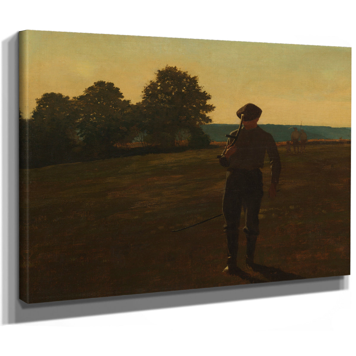 Man a Scythe Ca 1869 By Winslow Homer