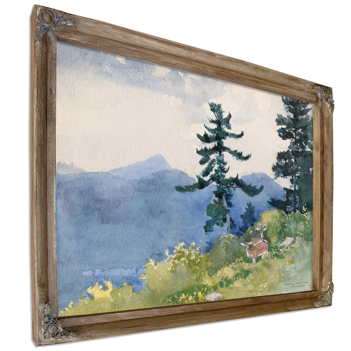 North Woods Club Adirondacks By Winslow Homer