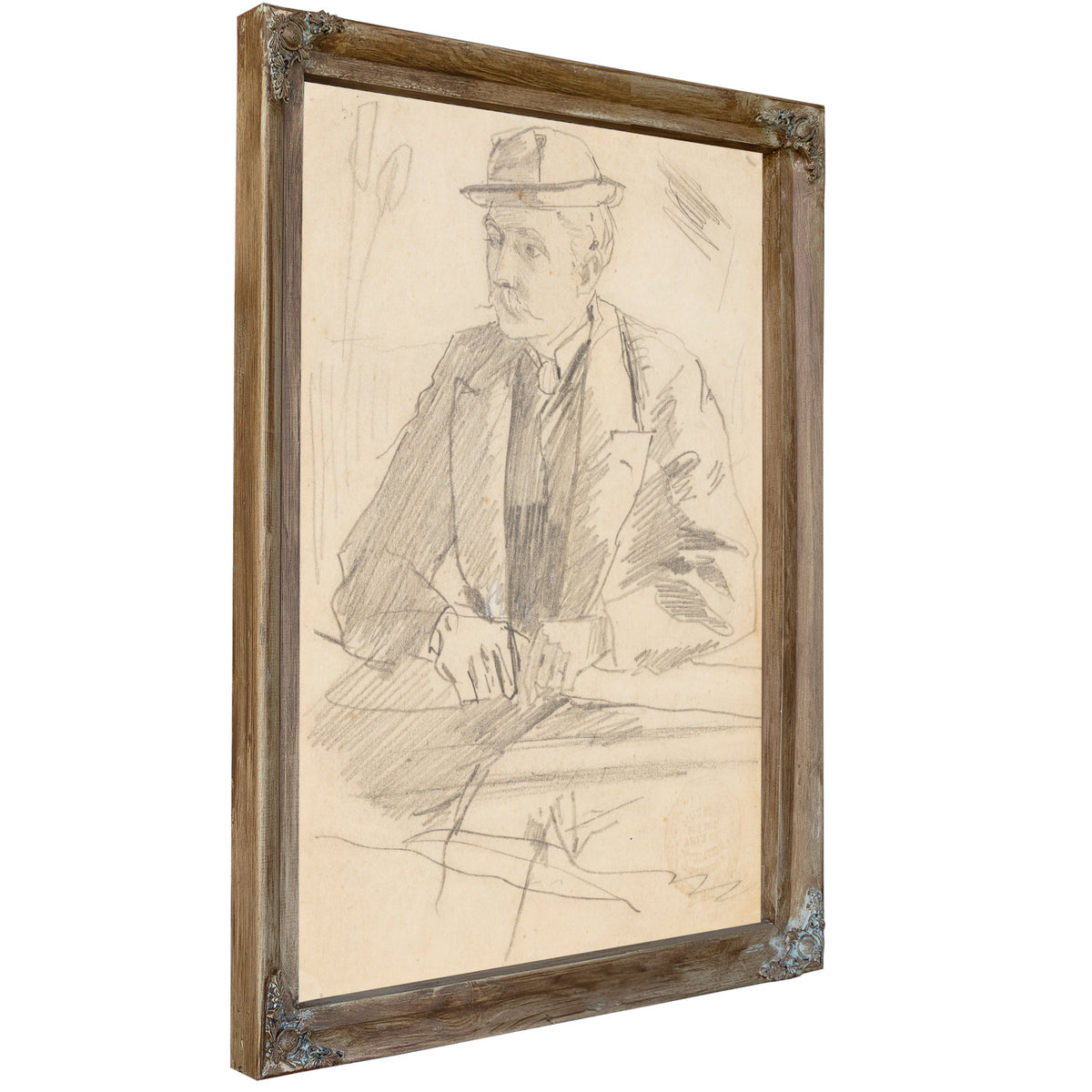 Portrait a Man 1869 By Winslow Homer