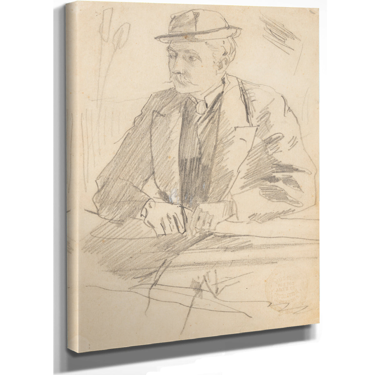 Portrait a Man 1869 By Winslow Homer