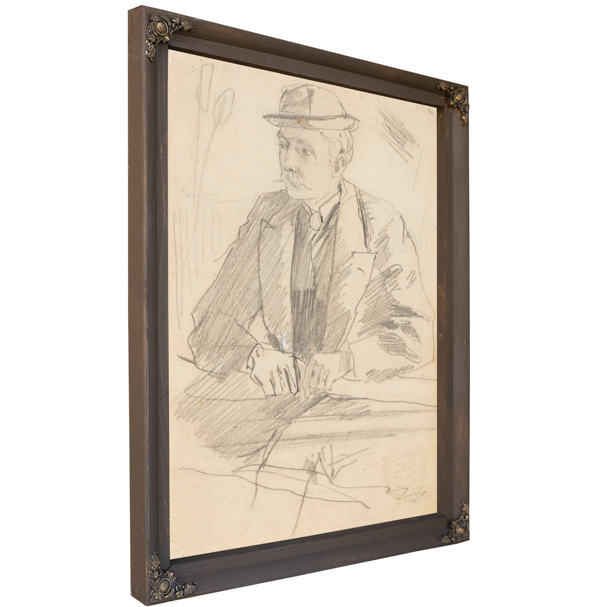 Portrait a Man 1869 By Winslow Homer