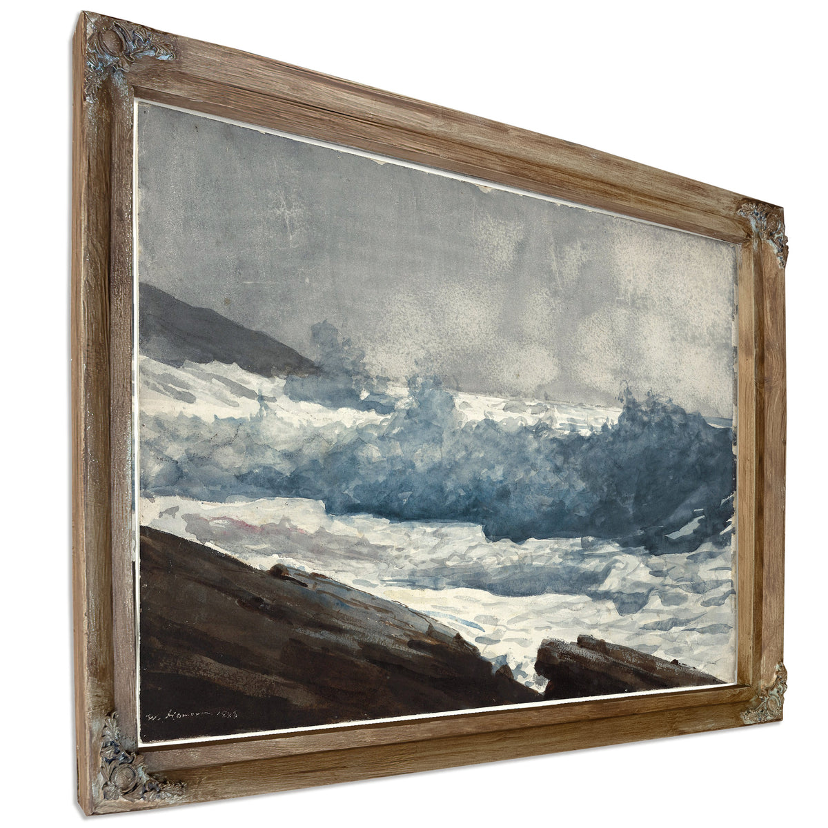 Prouts Neck Breakers 1883 By Winslow Homer